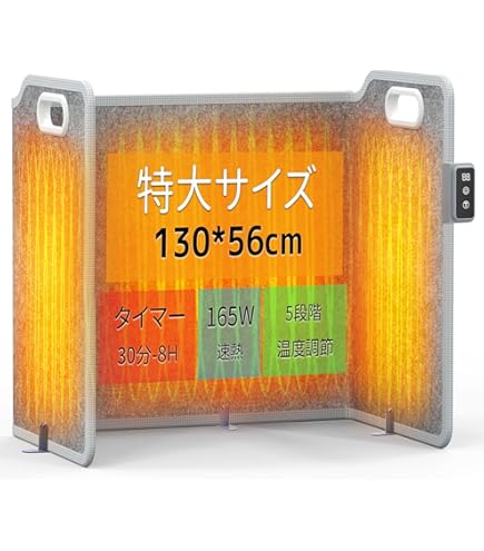 Amazon.co.jp: MAXZEN パネルヒーター 折り畳み式 足元ヒーター 足元